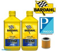 KIT TAGLIANDO BARDAHL XTM 15W50 FILTRO OLIO ORIGINALE PIAGGIO BEVERLY 350 ie 4V