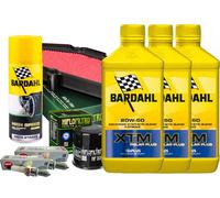 Kit tagliando Bardahl XTM 20W50 filtro olio aria candele spray Vulcan Versys 650