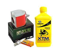 Kit tagliando Bardahl XTM Synt 10W40 filtro aria candela H o n d a CN 250 Helix