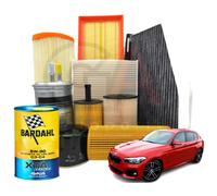 Kit tagliando BMW f20 120d 118d 116d 125d 6 LITRI OLIO BARDAHL 5W30