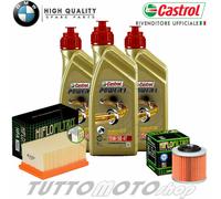 KIT TAGLIANDO BMW G650X CHALLENGE 2007 2008 2009 G 650 X CASTROL 15W50 FILTRI