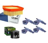 KIT TAGLIANDO BMW K 1200 S FILTRO ARIA MAHLE FILTRO OLIO HIFLO CANDELE 05/08