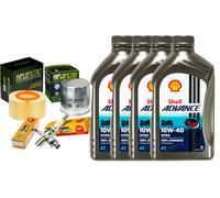 KIT/TAGLIANDO BMW R/1150 R 2003 AL 2006 SHELL 10W40 FILTRO OLIO ARIA CANDELE