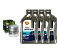 KIT/TAGLIANDO BMW R 1150 RS SE 2003/2005 SHELL ADVANCE 10W40 FILTRO HIFLO OLIO