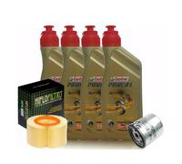 KIT TAGLIANDO BMW R 850 R 1998 1999 2000 4 LITRI CASTROL 15W50 FILTRO OLIO ARIA