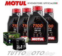 Kit Tagliando BMW S 1000 RR 2010-2020 4 lt Olio MOTUL 7100 5W40 + filtro Hiflo
