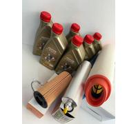 KIT TAGLIANDO BMW SERIE 3 318D 320D 330 E90 E91 E92 E93 6L CASTROL 5W30 + FILTRI
