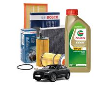 KIT TAGLIANDO BOSCH 4 FILTRI + 5 LT CASTROL 5W30LL PER AUDI Q3 2.0 TDI