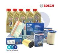 KIT TAGLIANDO BOSCH CASTROL 8068080732480 5W30 Audi A3 Sportback 2.0 TDI