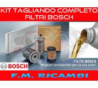 KIT TAGLIANDO BOSCH + OLIO FORD FOCUS I 1.8TDCi 74Kw 85Kw DAL 03.01 AL 11.04