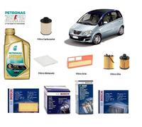 Kit Tagliando Bosch + Olio per Lancia Musa 1.3 Multijet 51 Kw 70 Hp