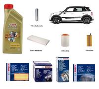 Kit Tagliando Bosch + Olio per Mini Countryman R60 One D 66 Kw 90 Hp