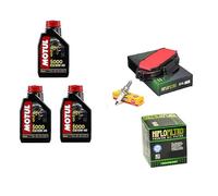 KIT TAGLIANDO CANDELA FILTR + OLIO MOTORE COMPATIBILE CON Honda XL 700 VA Transalp ABS 2008 2013