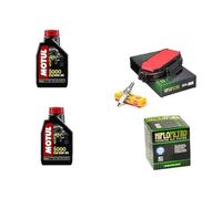 KIT TAGLIANDO CANDELA FILTRI + OLIO MOTORE COMPATIBILE CON Piaggio Liberty 125 MOC 2009 2012