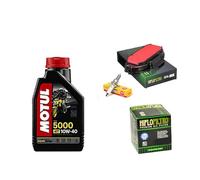 KIT TAGLIANDO CANDELA FILTRO OLIO MOTORE COMPATIBILE CON Piaggio Liberty 125 2002