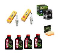 KIT TAGLIANDO CANDELA NGK FILTRO OLIO ARIA HIFLO + OLIO MOTORE MOTUL COMPATIBILE CON BMW R 1200 GS ABS 2004 2009