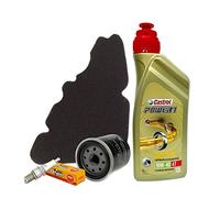 Kit tagliando Castrol 10W40 filtro olio aria originale candela Liberty 125/150