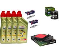 KIT TAGLIANDO CASTROL 15W50 FILTRO OLIO ARIA CANDELE VTR F 1000 FIRESTORM