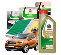 Kit Tagliando Castrol 3 Filtri + 5 Litri Edge 5W30 C3 Per Opel Mokka X