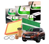 Kit Tagliando Castrol 3 filtri Aria Olio Abitacolo Per Peugeot 3008 1.5 BlueHDi