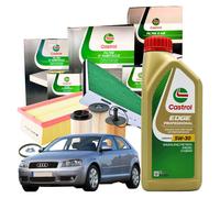 Kit Tagliando Castrol 4 Filtri + 5L Olio EDGE 5W30 LL III AUDI A3 8P1 1.9 TDI