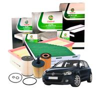 Kit Tagliando Castrol 4 Filtri Golf VI 2.0 TDI aria olio carburante abitacolo