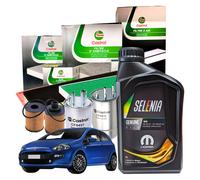 Kit Tagliando Castrol + 4LT Selenia WR 5W40 Fiat Grande Punto 1.3 D MultiJet
