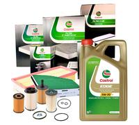 Kit Tagliando CASTROL Audi A3 2.0 TDI 4 Filtri + 5L Olio EDGE 5W30 LL