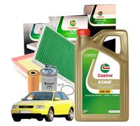 Kit Tagliando Castrol Audi A3 8L1 1.9 TDI 4 Filtri + 5LT Castrol EDGE 5W30 LL