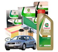 Kit Tagliando Castrol Audi A3 8P1 1.9 TDI 4 Filtri + 5L Edge TD 5W40