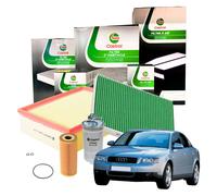 Kit Tagliando Castrol Audi A4 B6 1.9 TDI 4 Filtri Aria Olio Carburante Abitacolo