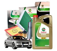 Kit Tagliando Castrol Audi A5 8TA 2.0 Tdi 4 Filtri + 5 Litri Edge 5W30 LL