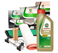 Kit Tagliando CASTROL BMW Serie 3 E46 320d 150cv 4 Filtri + 6L Olio EDGE 5W30 M
