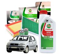 Kit Tagliando Castrol Fiat Punto 1.2 - 3 Litri GTX 10W40 A3/B4 + 3 Filtri