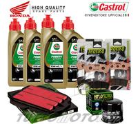 KIT TAGLIANDO CASTROL FILTRI PASTIGLIE HONDA VFR 800 V-TECH 2006 2007 2008 2009