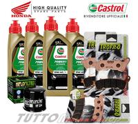 KIT TAGLIANDO CASTROL FILTRO PASTIGLIE HONDA VFR 800 V-TECH ABS 2006 2007 2008