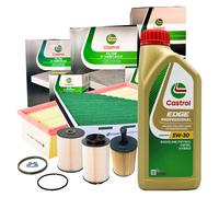 Kit Tagliando Castrol Golf V 1.9 2.0 TDI 4 Filtri + 5L Castrol EDGE Longlife 3
