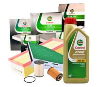 Kit Tagliando Castrol Golf VI 1.6 2.0 TDI 4 Filtri 5L Olio EDGE LongLife 3