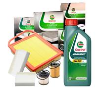 Kit Tagliando CASTROL Peugeot 208 1.6 BlueHDi 75cv 4L Olio 5W30 C2 + 4 Filtri
