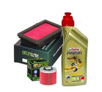 Kit tagliando Castrol Power 1 10W40 filtro olio aria Yamaha MT-03 / XT 660 R/X