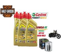 KIT TAGLIANDO CASTROL POWER 1 20W50 FILTRO HARLEY DAVIDSON V-ROD 2002/2006