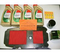 KIT TAGLIANDO CASTROL POWER1 10W40 FILTRO ARIA OLIO HONDA XL 650 V TRANSALP 2005