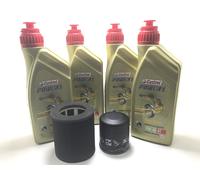 KIT TAGLIANDO CASTROL POWER1 10W40 +FILTRO OLIO ARIA KAWASAKI EN 500 B1 B2 B3 B4