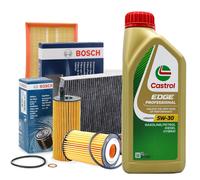 Kit tagliando CASTROL PROFESSIONAL 5W30 5LT 4 FILTRI BOSCH VW GOLF 6 VI 1.6 TDI