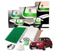 Kit Tagliando CASTROL Renault Clio IV 1.5 dCi 4 Filtri