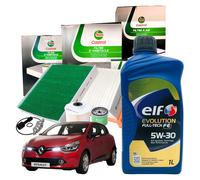 Kit Tagliando Castrol Renault Clio IV 1.5 dCi 4 Filtri + 5 LT Olio Elf 5W30 FE