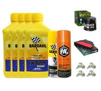 KIT/TAGLIANDO CBR 954 RR FIREBLADE 4L BARDAHL XTM 15W50 FILTRO OLIO ARIA CANDELE
