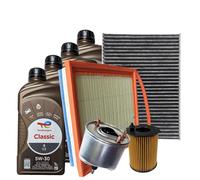 Kit Tagliando Citroen C4 1.6 Hdi 90 110 115 4 Filtri 4 Olio 5W30 Total