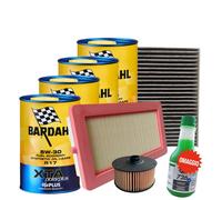 Kit Tagliando Clio V Captur II 1.0 1.3 TCe LPG 3 Filtri 4 Olio 5W30 Bardahl R17
