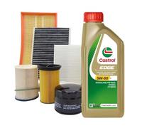 Kit tagliando COMPATIBILE CON BMW 118D E81 E87 105 KW 5W30 6LT OLIO + 4 FILTRI